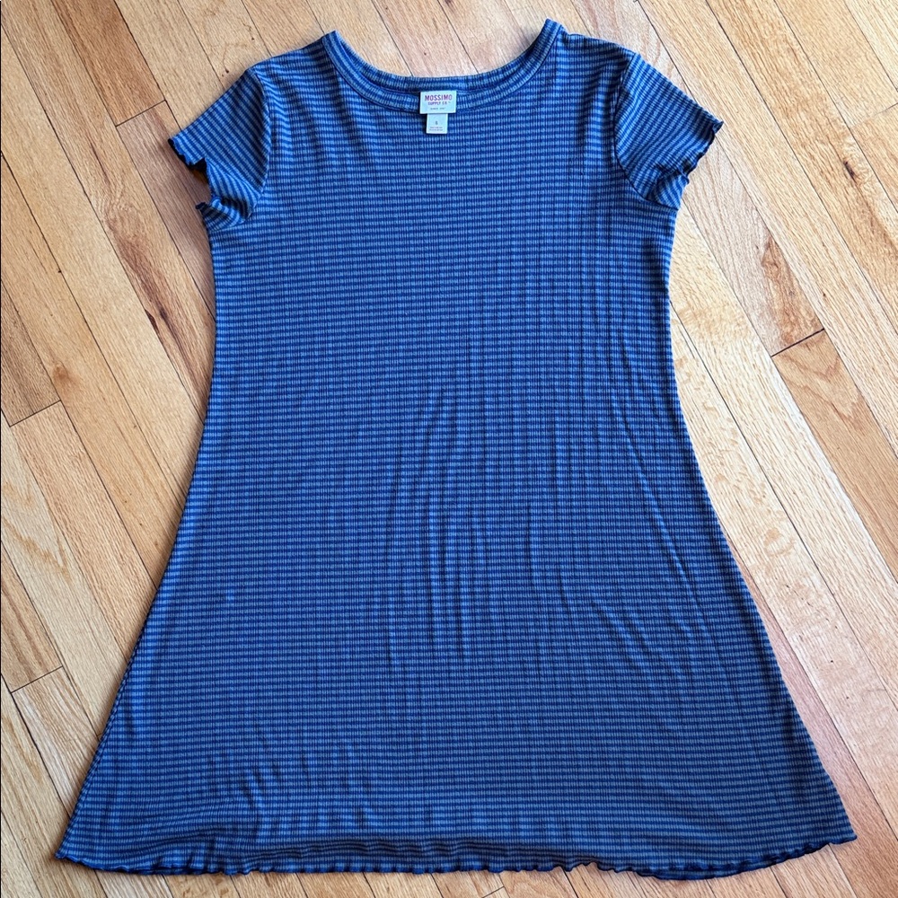 Mossimo Supply Co. Blue Striped Dress